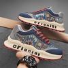 Men's shoes spring new low-top with printed mesh cloth dad casual comfortable sports Forrest Gump shoes breathable