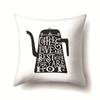 Nordic Style Ins Illustration Graffiti Polyester Pillowcase Car Decoration Home Printed Waist Rest Pillowcase