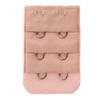 5pcs Bra Straps Elastic Strap Extension 2x 3 Hook Openings Female Accessory - Beige