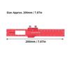 Woodworking Ruler 8 Inch Aluminum Alloy Scribing Measuring Tool with Positioning Sliding Block