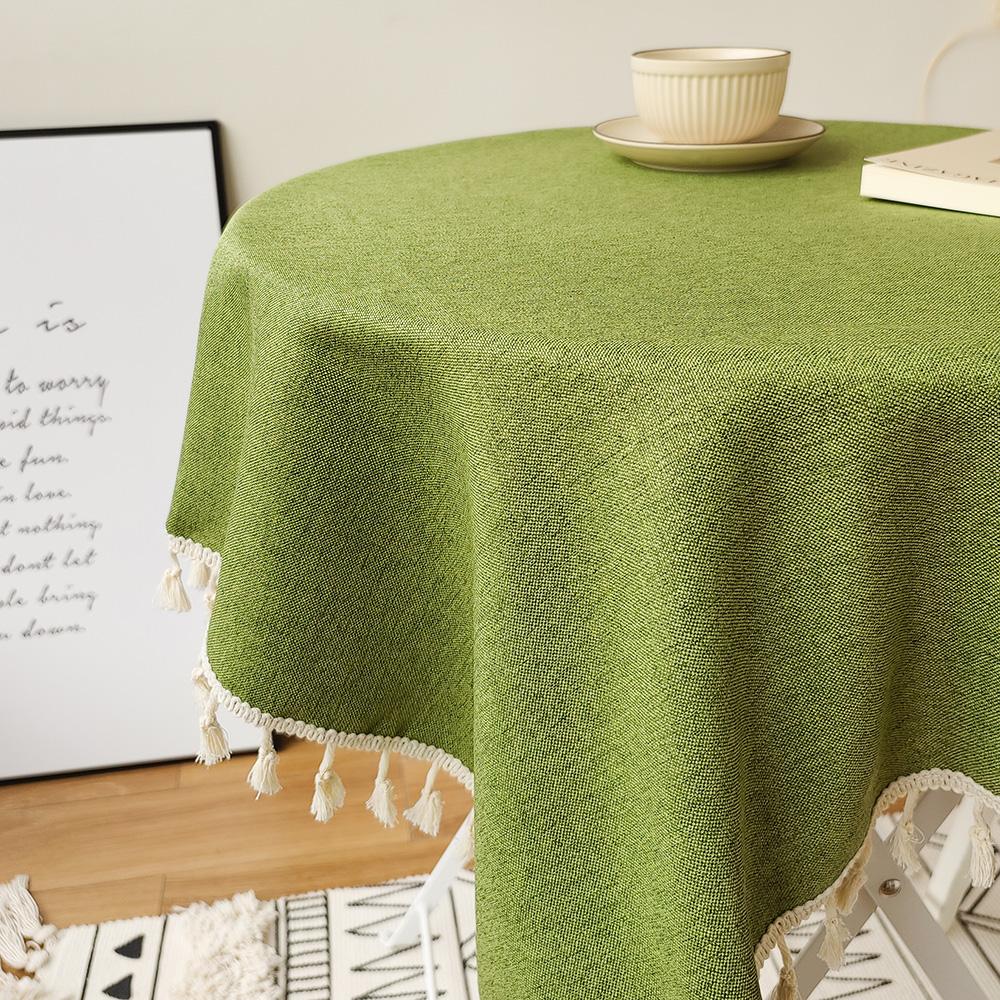 Runde Tischdecke Knitterarm Waschbar Polyester Tischdecke für Küche Esszimmer Tischplatte Dekoration, Rustikal Outdoor