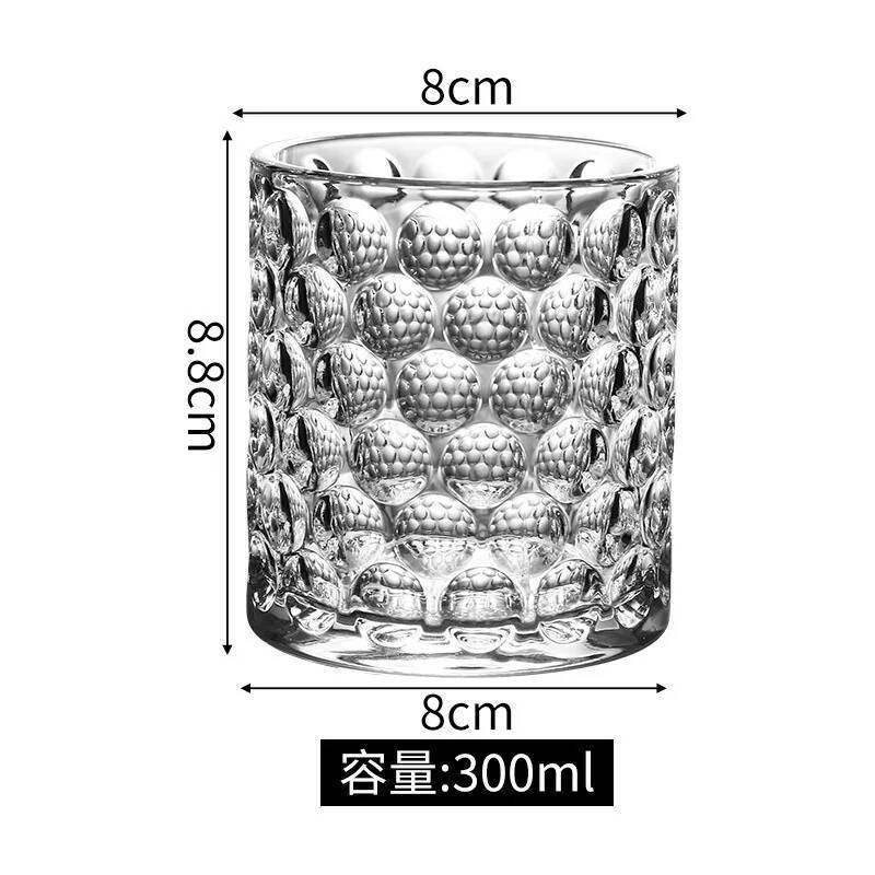 

Amber Bead Point Cup 300ml Classical European Drinkware Wineglass Rainbow Whisky Glass Round Beer Steins Water Teacup Coffee Mug 300ml