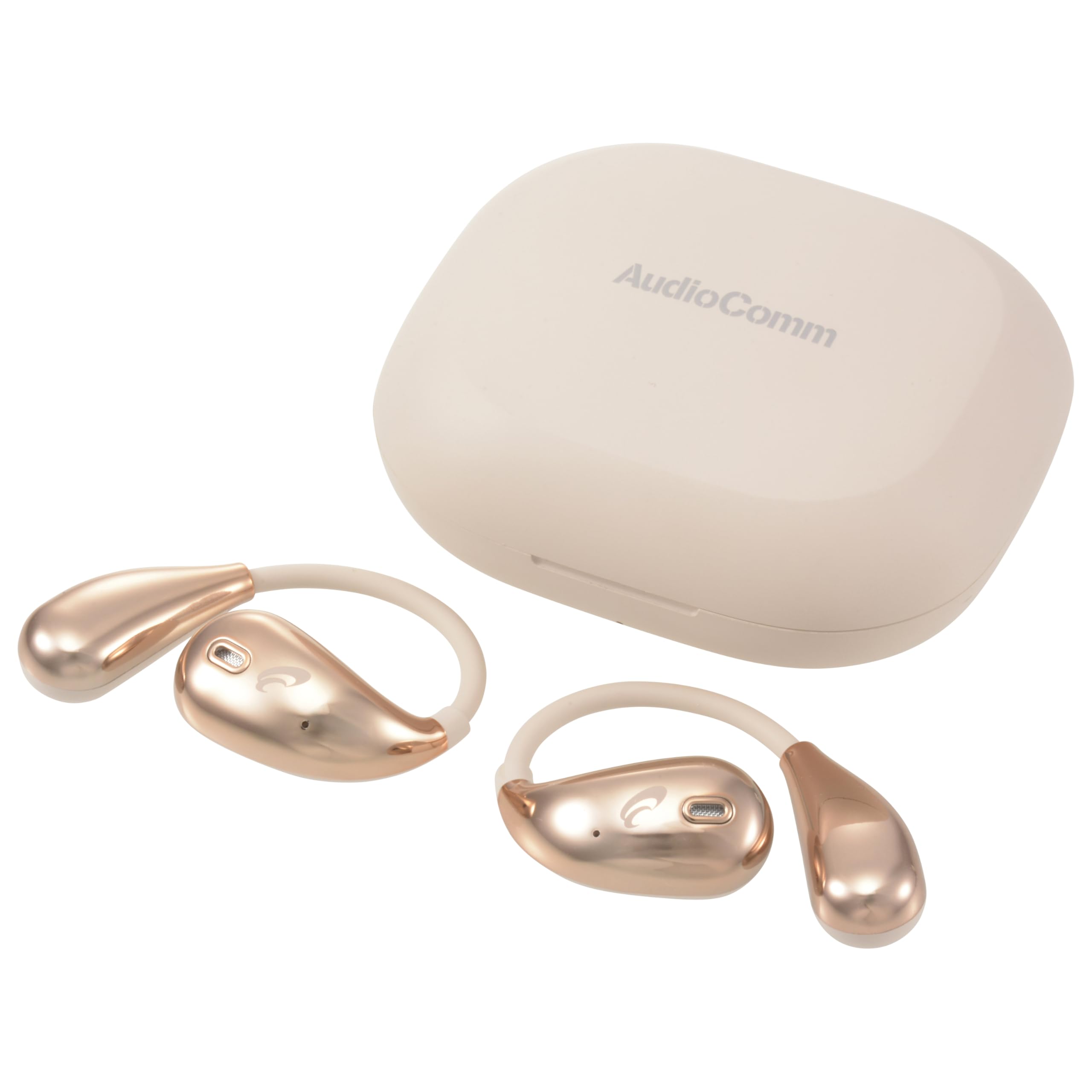 

Беспроводные наушники OHM AudioComm с бежевыми заушными дужками OHM Electric, HP-W610N-U 03-3194 бежевый