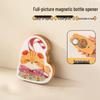 Orange Cat Refrigerator Magnet Bottle Opener