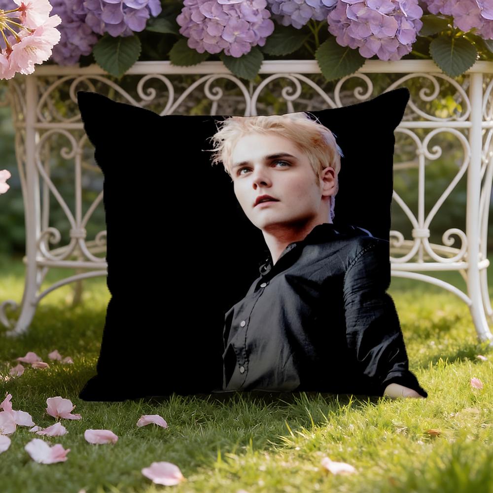 Singer G-Gerard Way Cushion Cover Home & Car Dual-Scene Pillow Cover: Reversible for Premium Comfort