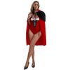 New Fashion Women's Sexy Cosplay Christmas Party Costumes With Large Cape Adult Lady Dress Up Party Roleaply Bodysuit
