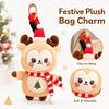 Christmas Plush Keychain Cute Bag Charm Pendant for Handbags and Backpacks
