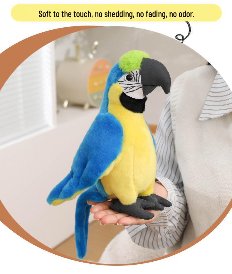 Macaw Plush Bird Doll - Soft Toy for Kids, Boys & Girls Gift