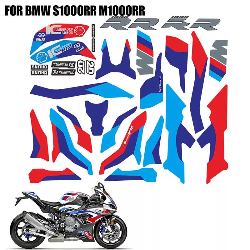 Motorcycle Accessories Decorative Decals M Complete Stickers for BMW S1000RR 2019-2023 2020 2021 2022 Complete Stickers Kit