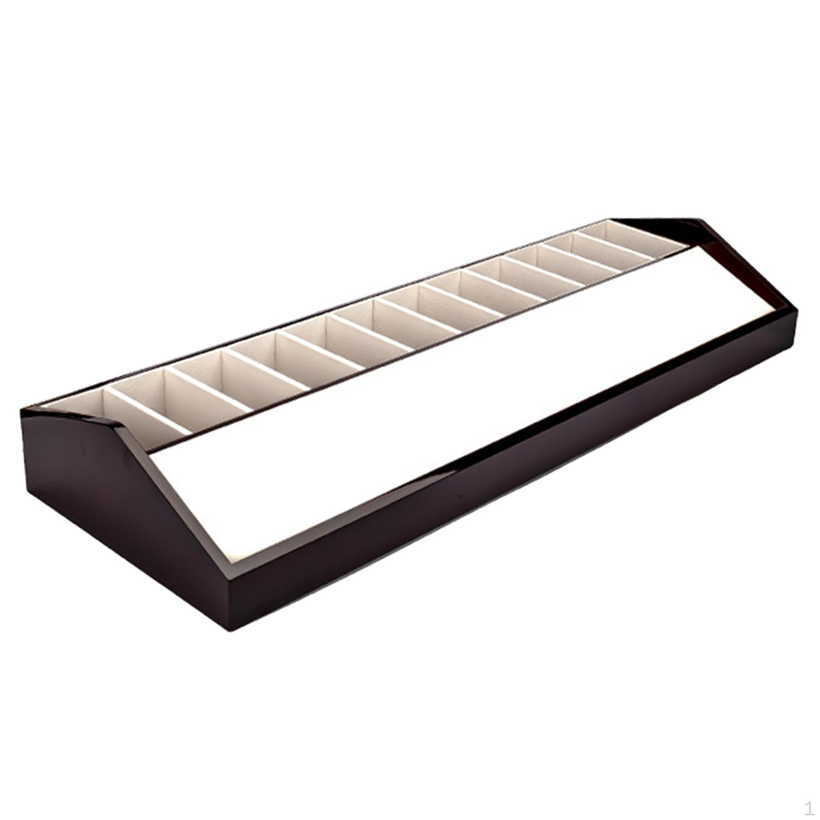 

Belt Organizer Versatile Wood 10 Compartments Storage Holder for Closet Shop Wardrobe Mall Men