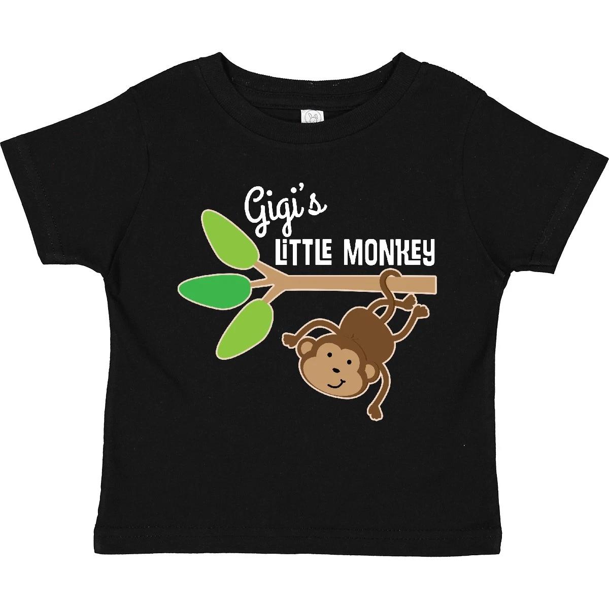 Inktastic Gigi s Little Monkey Grandchild Toddler T-Shirt Grandson Granddaughter 140