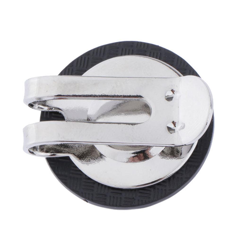 Golf Clip with Removable Ball Marker, Attaches Easily to Hats