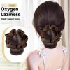 Low Bun Wig Hair Clip-In Messy Bun Hairpiece Straight Hair Extension For Effortless Updo Synthetic Claw Messy Hair Bun For Women