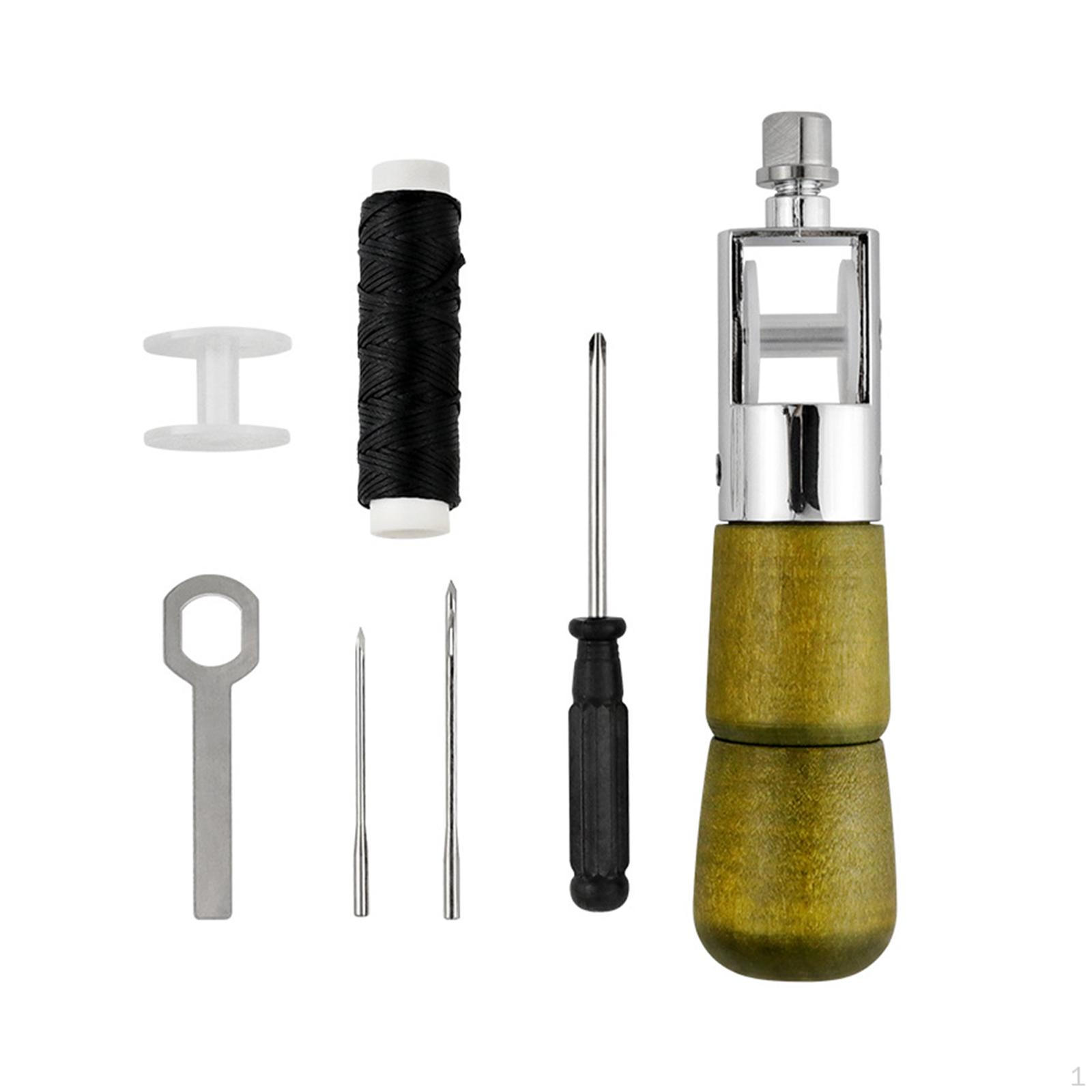 

Шило для шитья кожи, инструмент для ремонта стежков, расходные материалы, легкий вес с принадлежностями для рукоделия B