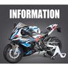 1/9 Scale BMW M1000RR S1000RR Racing Alloy Metal Diecast Motorcycle Model Simulation Hobby Collectible Vehicle Model Birthday Gift Boy