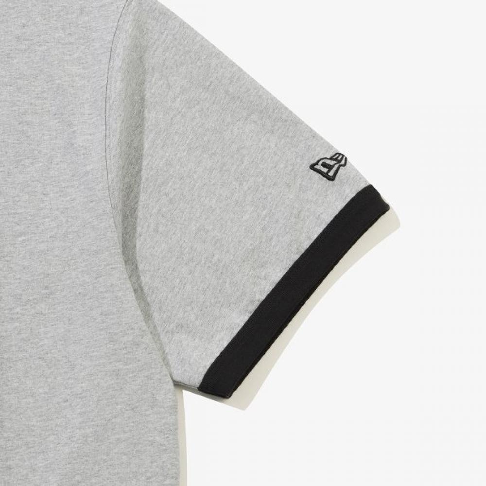 New Era Chicago Cubs World Series Ringer T shirT heaTher Grey 15147507