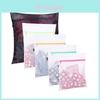 Modern Minimalist Polyester Laundry Bag Set With Colorful Zippers For Home Use