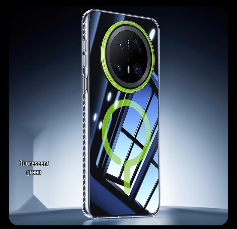 

High Transparency Clear Phone Case for MATE70PRO - Magnetic Absorption, Non-Yellowing, Question Mark Design Huawei Mate 60