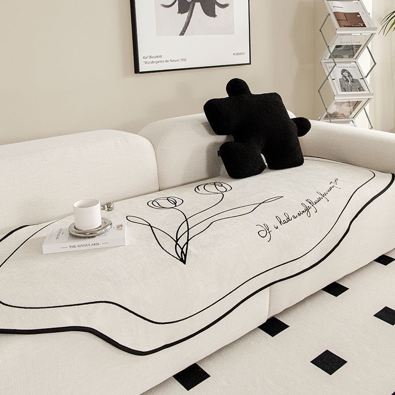 Special-Shaped Sofa Cushion Universal In All Seasons Irregular Seat Cushion Non-Slip Chenier  New American Sofa Cover Towel