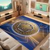 Tappeto in Velluto di Cristallo con Stampa del Leicester City Football, Comodo Assorbente d'Acqua Antiscivolo Tappeto per Pavimenti Interni