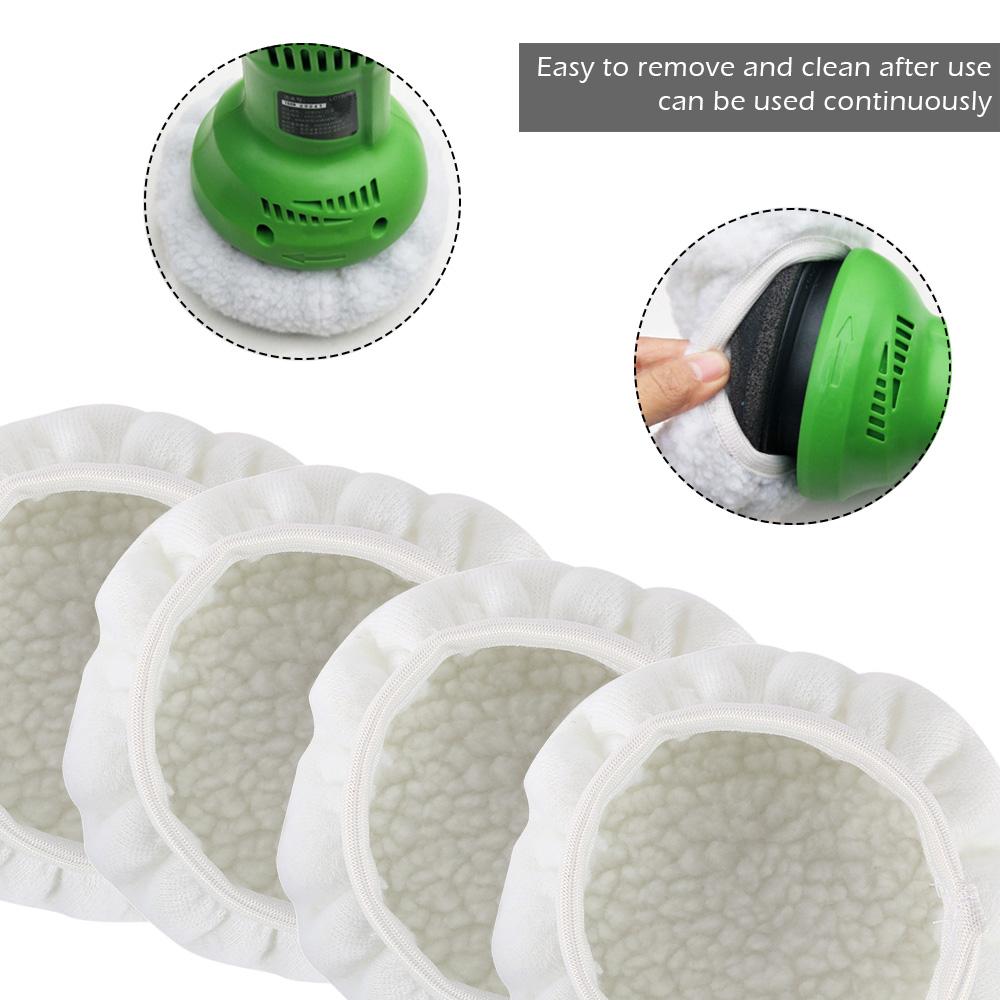 32/8PCS Car Polisher Buffer Pads Cover 6 In/150mm Car Polishing Pad Microfiber Bonnet Polisher Polish Pad Cleaning Waxing Tools