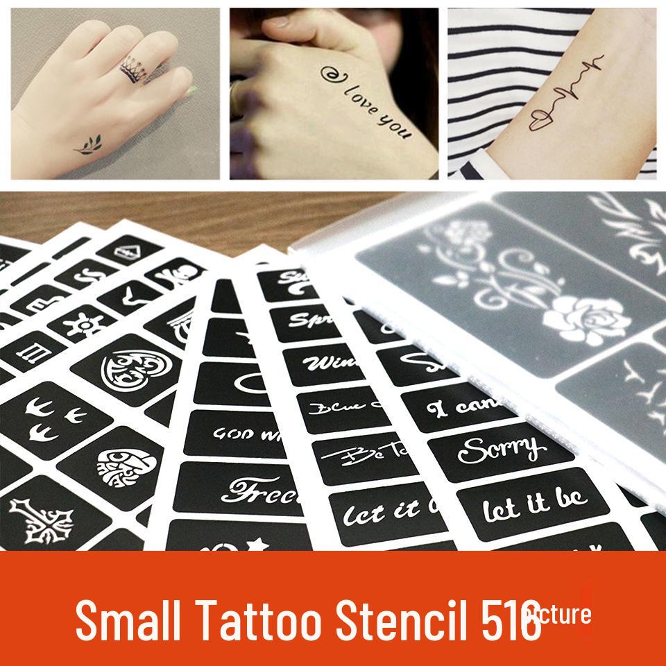 Korean Style Tattoo Stencil Book: Permanent Makeup Patterns & English Templates As Shown