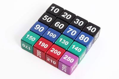 TOYGER Damage Dice, Compatible with Pokemon Card Game, Damage Can Substitute, 16 Pieces, Metal