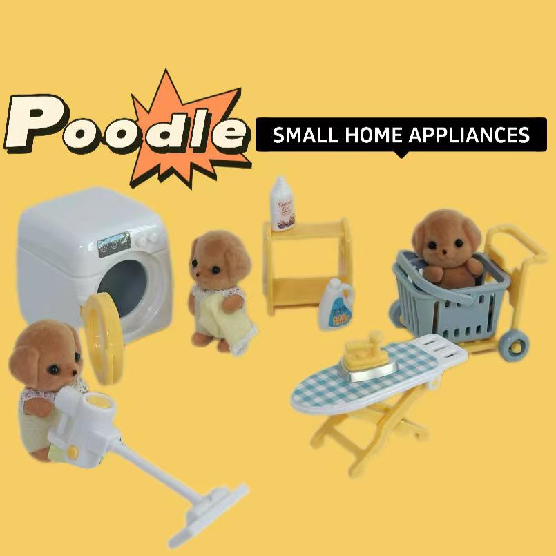 Miniature Dollhouse Furniture Toys: Living Room & Kitchen Tabletop Decor