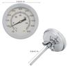 BBQ Thermometer, Stainless Steel Grill Smoker Thermometer 50550 with Double Scale, for Oven Grill BBQ Cooking
