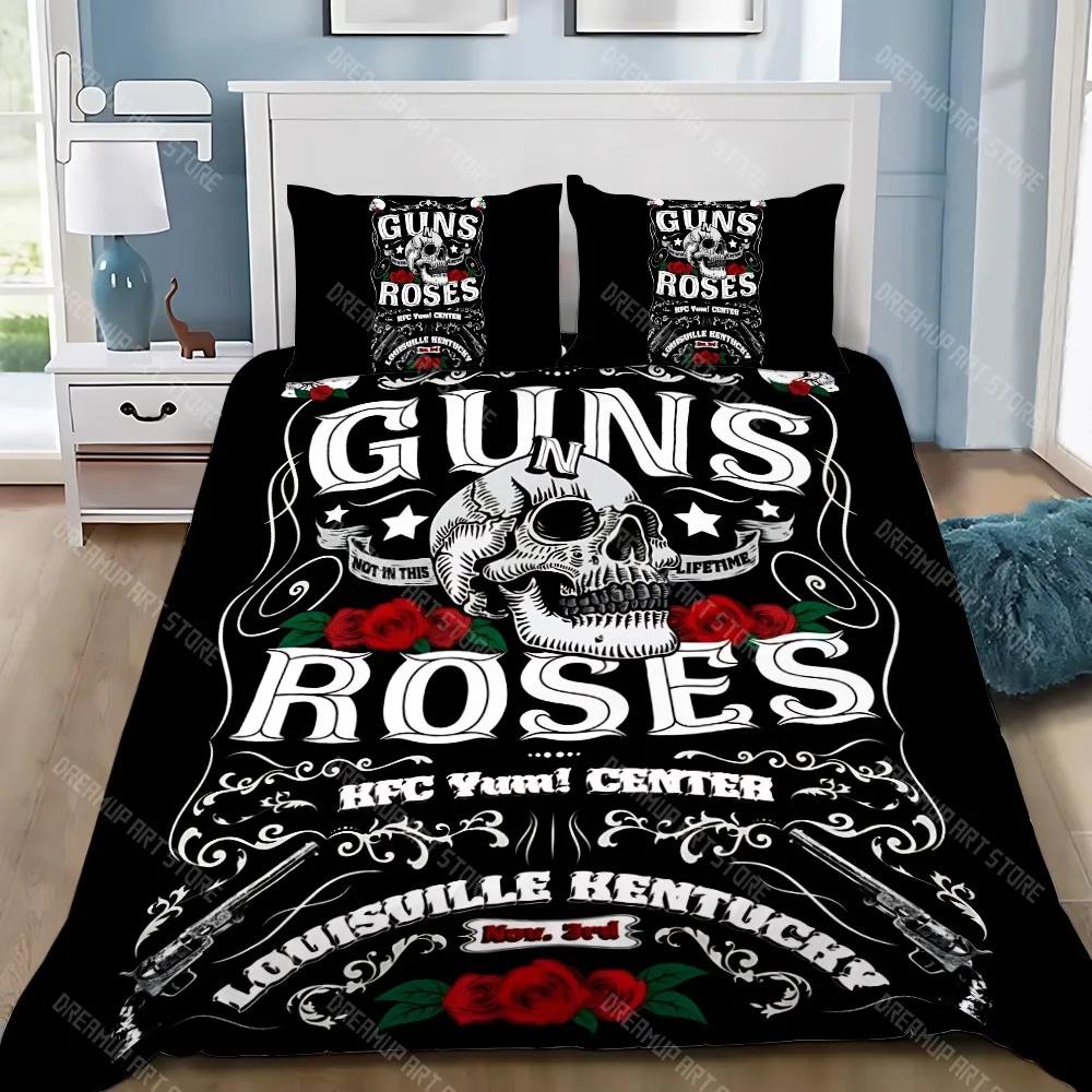Poszewka na kołdrę Poszewka na poduszkę Pościel Zespół Hot Band G-Guns N R-Roses Dekoracja do sypialni dla dorosłych Chłopca Dziewczynki Dzieci Jednoosobowe Podwójne Duży Rozmiar