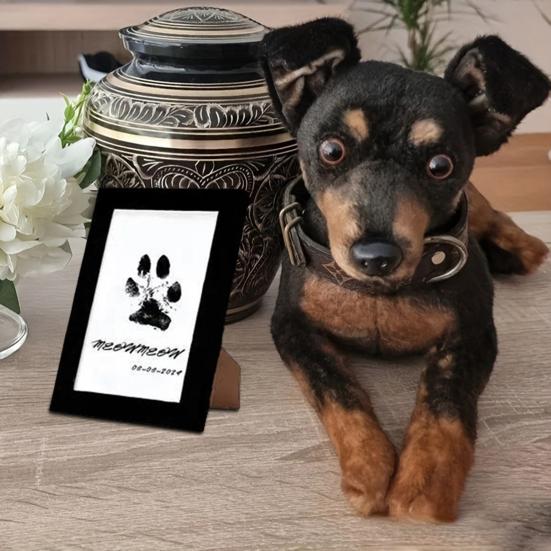 Tintenloses Pfotenabdruck-Set Clean Touch Stempelkissen und Abdruckkarten Kein Schmutz Pfotenabdruck-Set für Hunde Katzen Nasenabdruck Fußabdruck Andenken