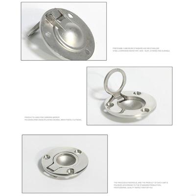 28GC 316 Stainless Pull Handle Universal for Marine Boat Caravan-Deck Flush Pull Lift Door Knobs Handles Ring Pull Ring