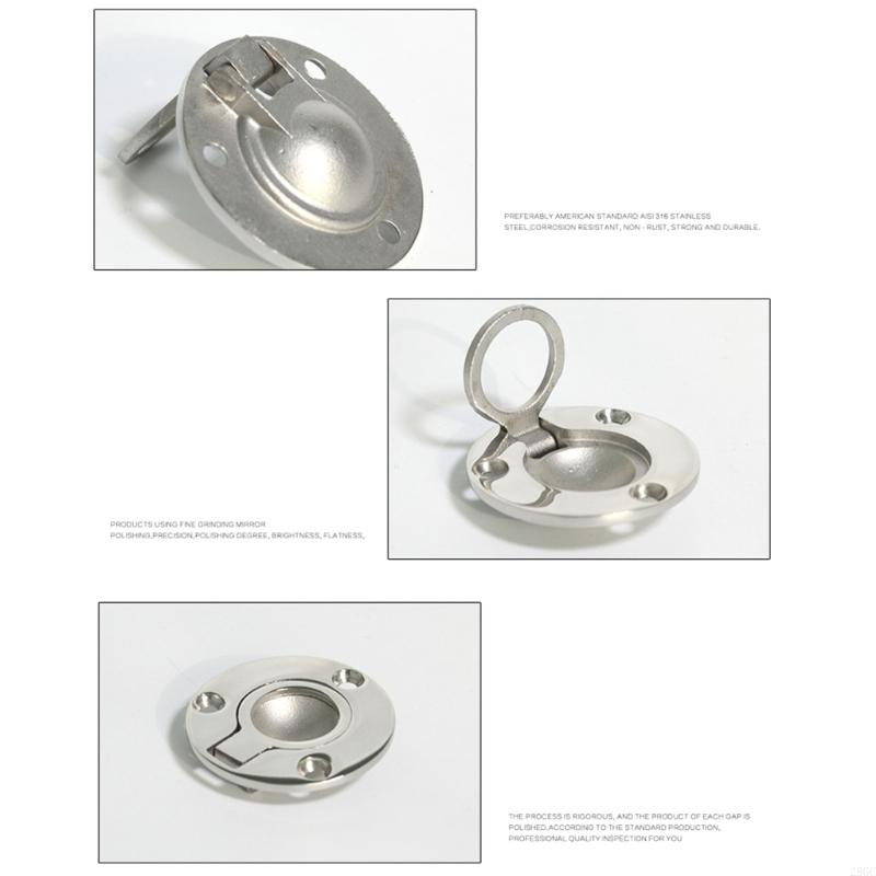 28GC 316 Stainless Pull Handle Universal for Marine Boat Caravan-Deck Flush Pull Lift Door Knobs Handles Ring Pull Ring China Mainland