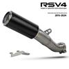 Aprilia RSV4 Titanium Carbon Fiber Mid-Tail Exhaust Pipe for 2015-2024 Models