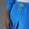 Adidas Originals Velour Track Pants With Embroidered Trefoil Logo And Elastic Slim Fit Women Bottoms Blue IB2048