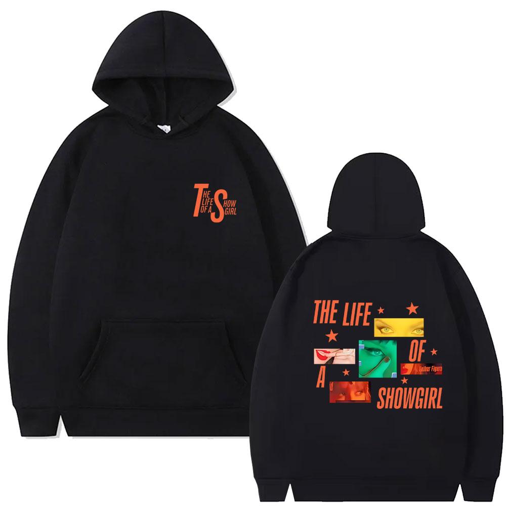 The Life of A Showgirl Album Hoodie Men's Women's Fashion Casual Oversized Hooded Sweatshirt Unisex Vintage Fleece Pullover