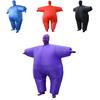Farbenfrohes aufblasbares Dickanzug-Kostüm für Erwachsene für Halloween-Spaß