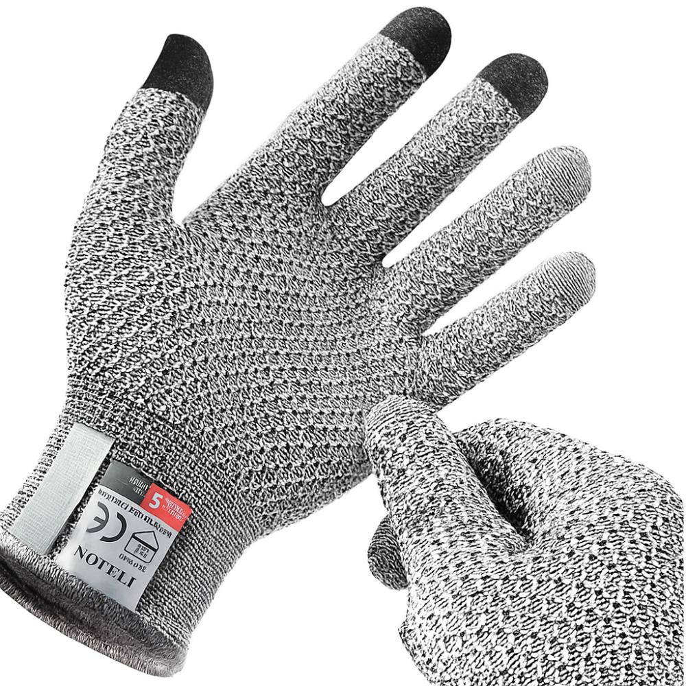 

Glass Cutting Resistant Anti Cutting Gloves High Protection Kitchen Gloves Slaughterhouse серый