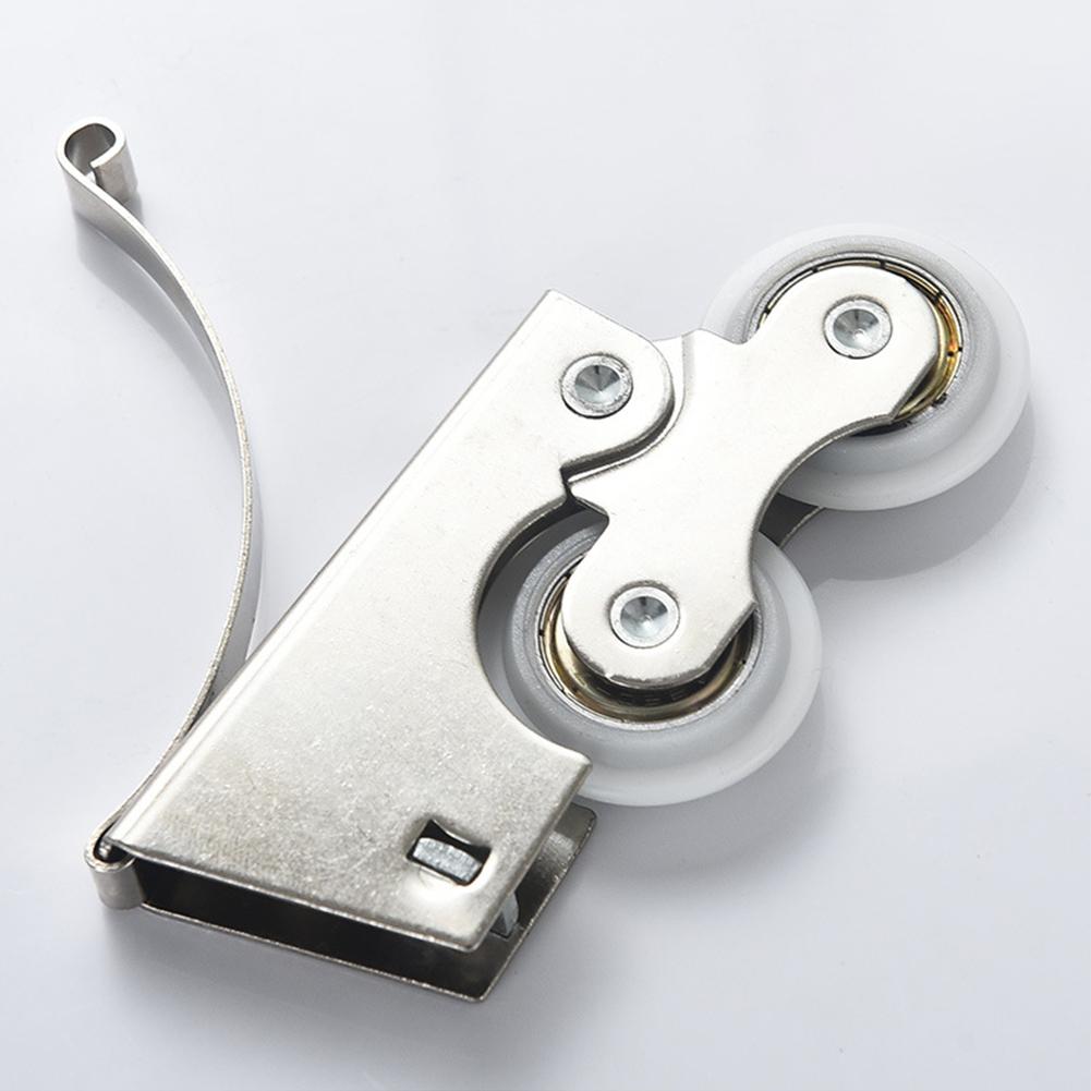 Concave Pulley White Sliding Door Pulley Improved Wardrobe Performance Noise-free Operation Convenient Package
