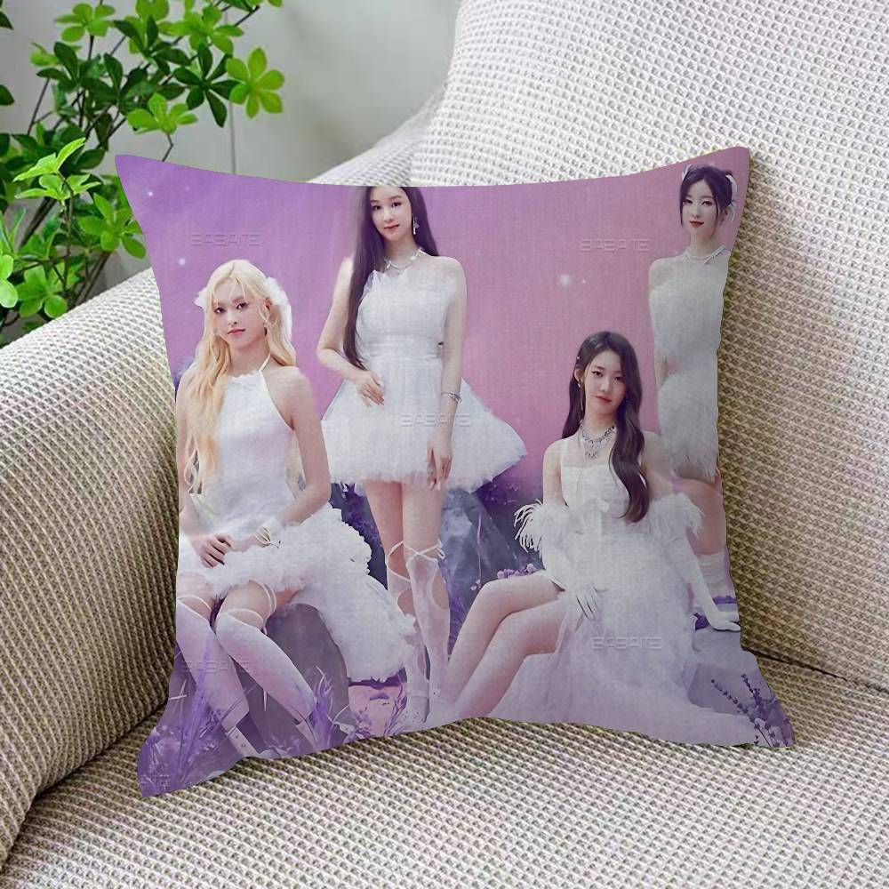 Korean Girl Group B-Babymonster Pillow Anime Pillow Sofa Bed Head Pillow Cover Cushion Cover 45x45 Cm Fashion