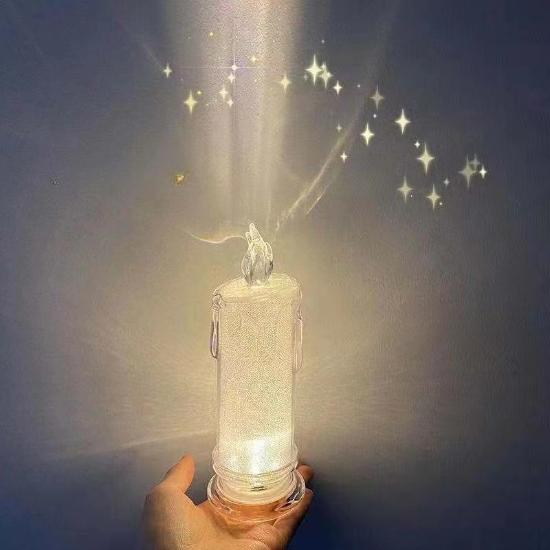 

Хрустальные светодиодные свечи, беспламенные мерцающие свечи, работающие от батареек 1pc+sump