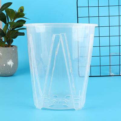 Plant Pot Diy Plastic Transparent Cylindrical Flower Holder Vegetable Planter