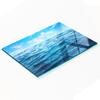 Kitchen Multifunctional Decorative Tempered Glass Board Sea Water 80X52 Cm