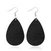 Earrings Leaf Earrings Gold Simple Double Layer Hollowed Out Leaf Earrings Vintage Double Layer Teardrop Straw Large Circle Women's Earrings