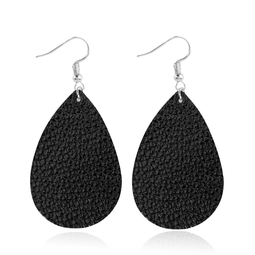Earrings Leaf Earrings Gold Simple Double Layer Hollowed Out Leaf Earrings Vintage Double Layer Teardrop Straw Large Circle Women's Earrings