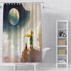 The L-Little P-Prince Cartoon Shower Curtain Waterproof Polyester Fabric Paint Colorful Bath Curtains Curtain With Hook