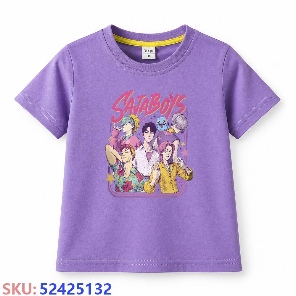 KPop Demon Hunters Children's Cartoon Print T-shirt