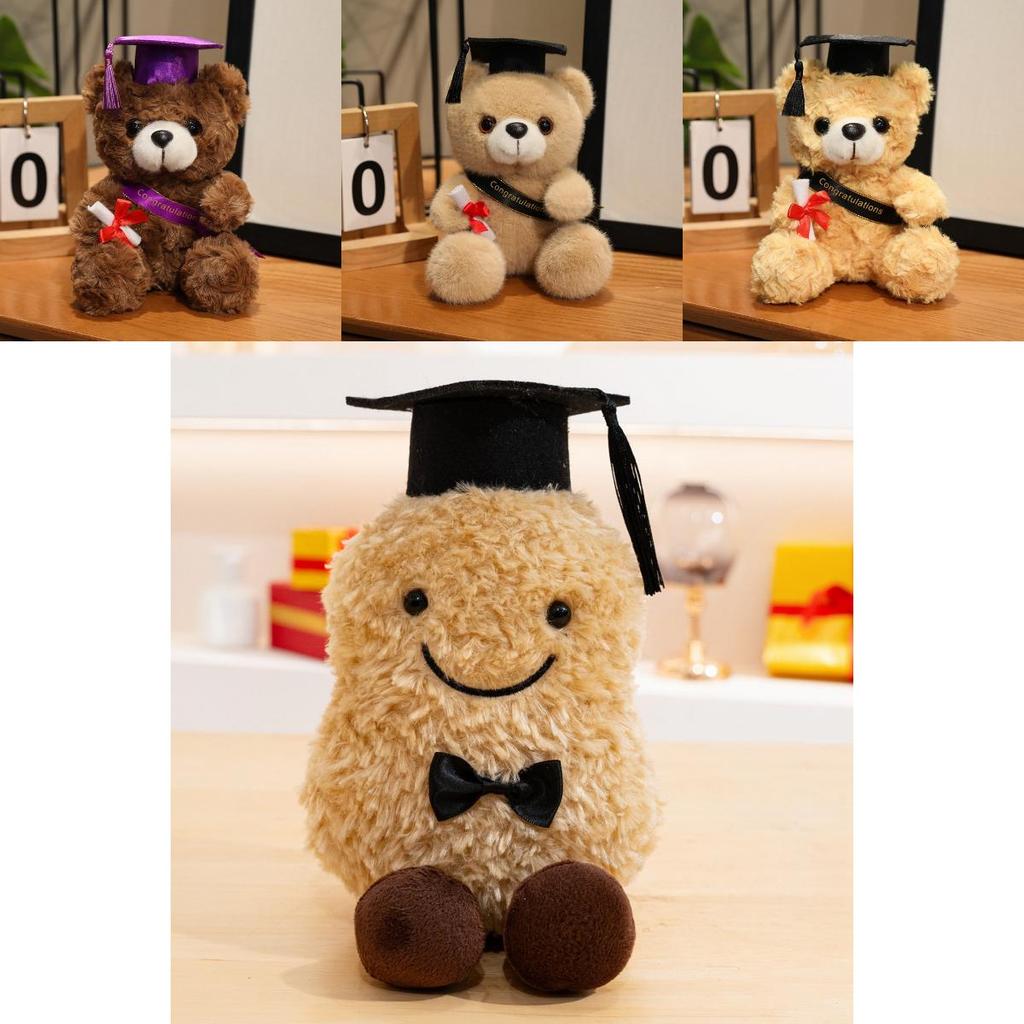 Capybara Graduation Plush Toy With Pp Cotton Filling For Commemorative Gift And Collectors Souvenir