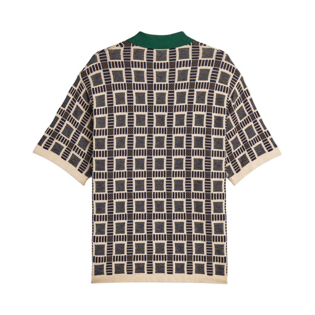 Adidas Originals X Brain Dead Collaboration Trefoil SS25 Sports Fashion Comfortable Short Sleeve Polo Shirt Unisex Polo Shirts Dust-Sand JN7151