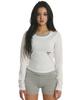 Kimseupeulesikoteunmakes Neck Layered Long Sleeve T-Shirt White